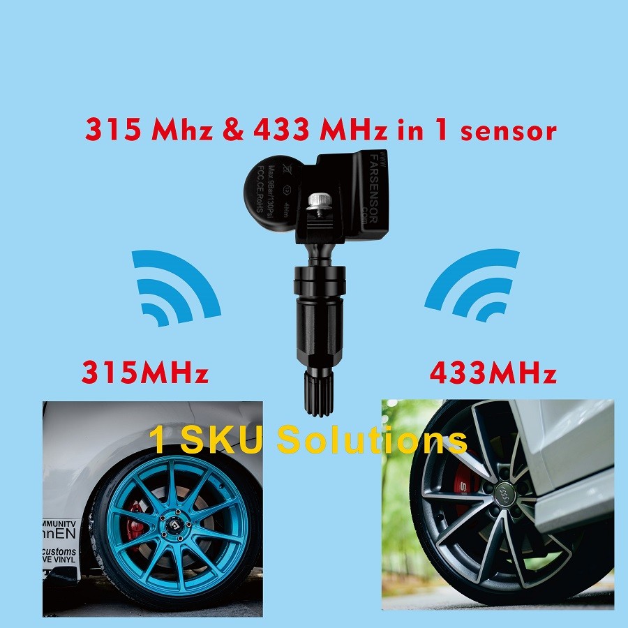 Black Clamp-in TPMS SENSOR