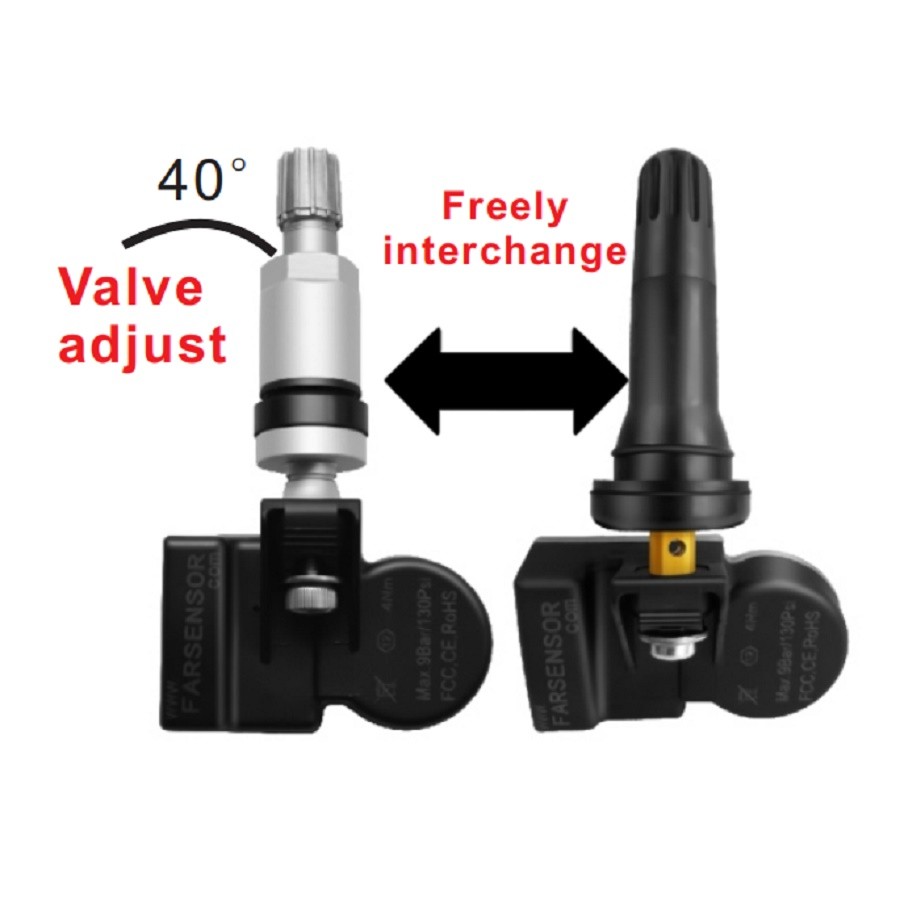 Black Clamp-in TPMS SENSOR